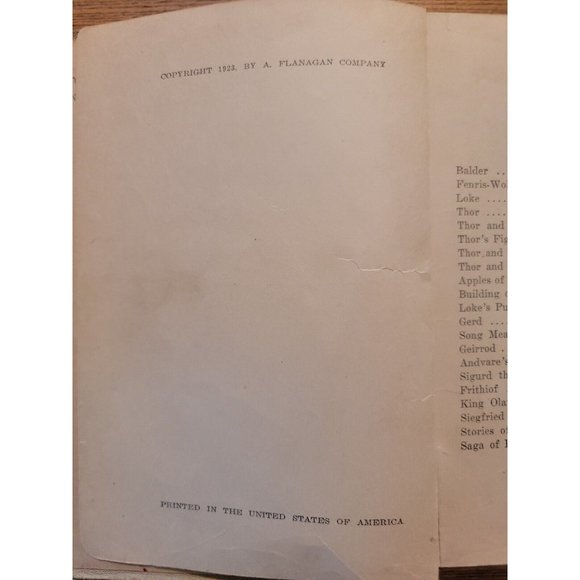 RARE Old Norse Wonder Tales By Annie Klingensmith First Edition Book - Picture 5 of 7
